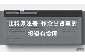 比特派注册 作念出贤惠的投资有贪图