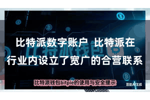 比特派数字账户 比特派在行业内设立了宽广的合营联系
