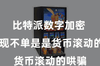 比特派数字加密  以兑现不单是是货币滚动的哄骗