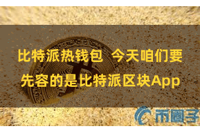 比特派热钱包  今天咱们要先容的是比特派区块App