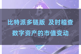 比特派多链版  及时稽查数字资产的市值变动